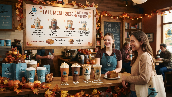 caribou coffee fall menu 2026