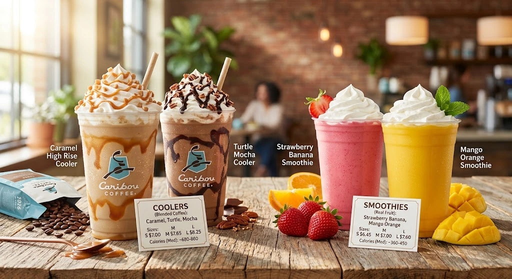 caribou coffee menu